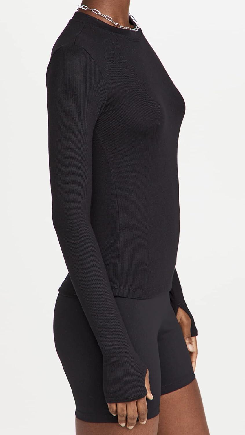image:imageSPLITS59 Womens Louise Rib Long SleeveBlack