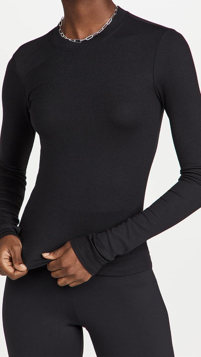 image:imageSPLITS59 Womens Louise Rib Long SleeveBlack