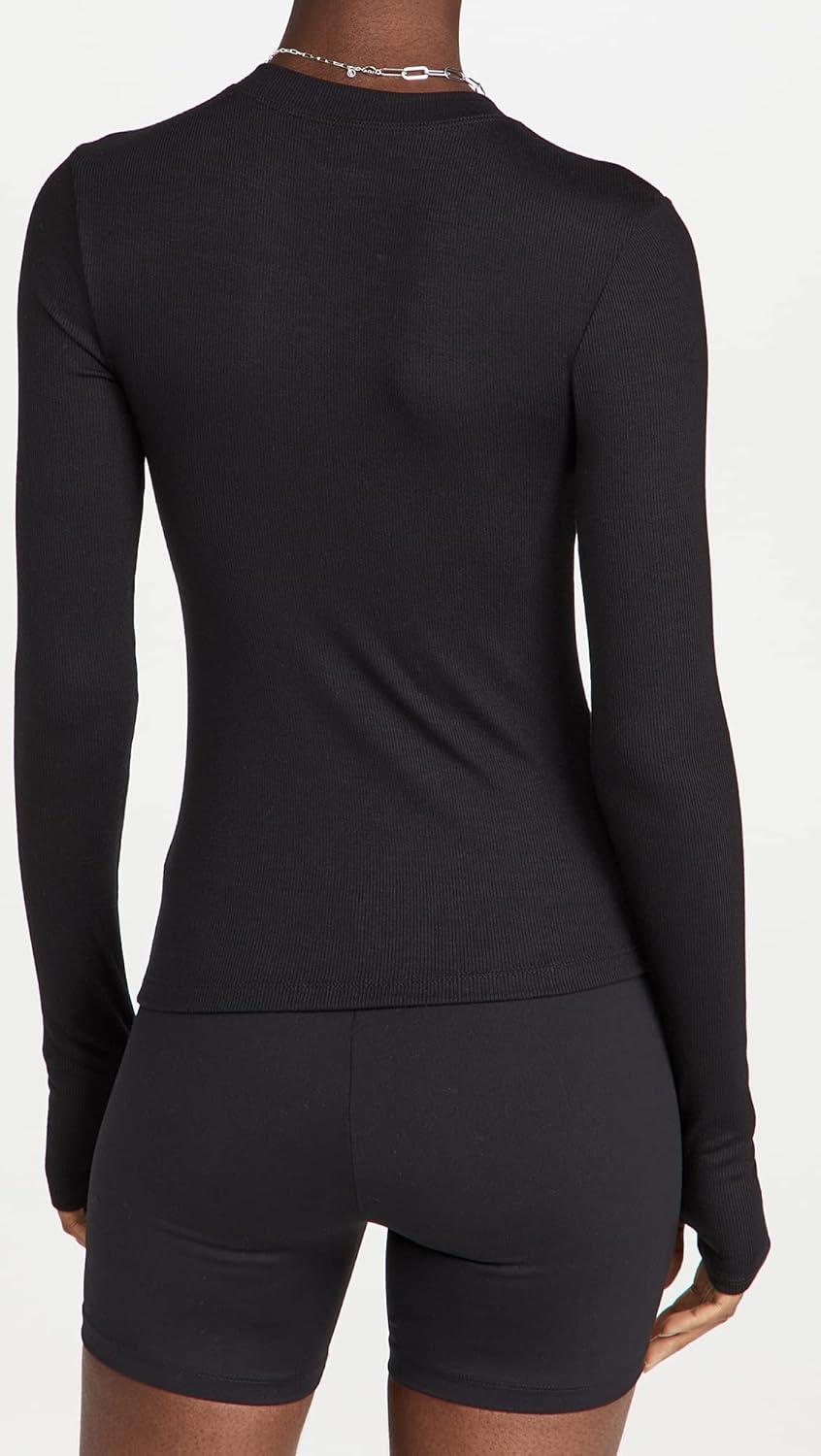 image:imageSPLITS59 Womens Louise Rib Long SleeveBlack