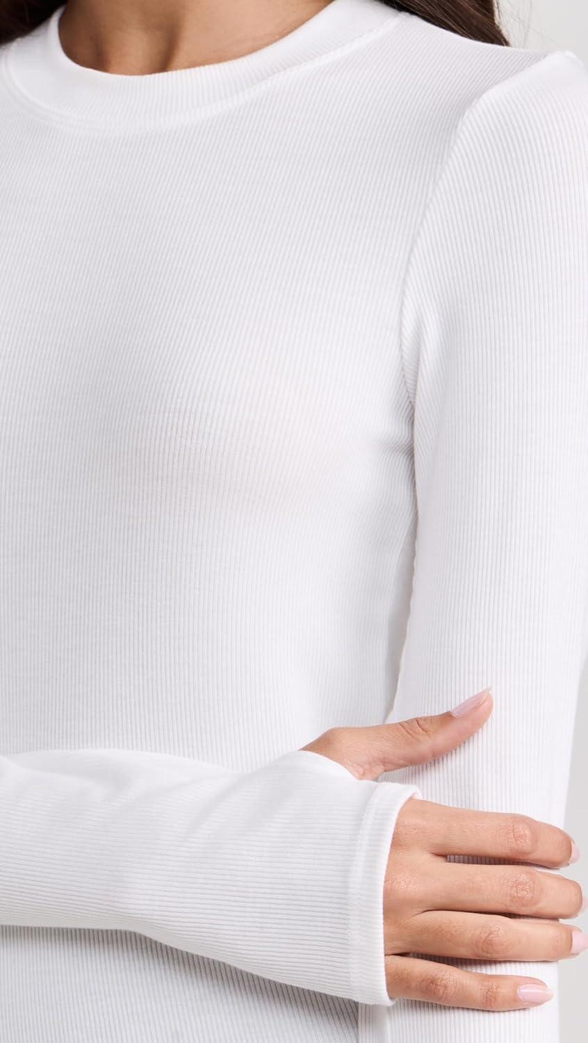 image:imageSPLITS59 Womens Louise Rib Long SleeveWhite