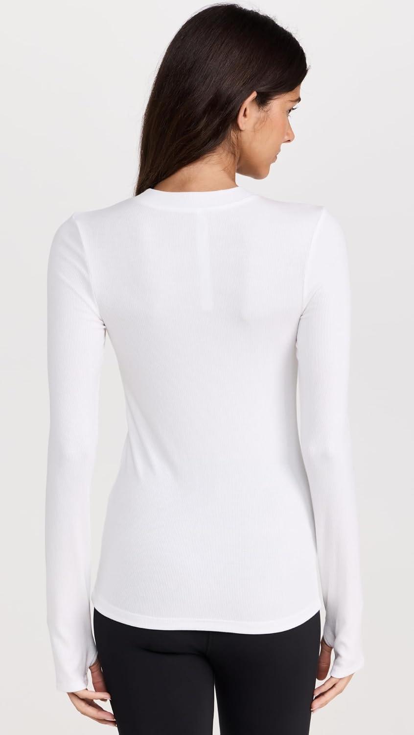 image:imageSPLITS59 Womens Louise Rib Long SleeveWhite