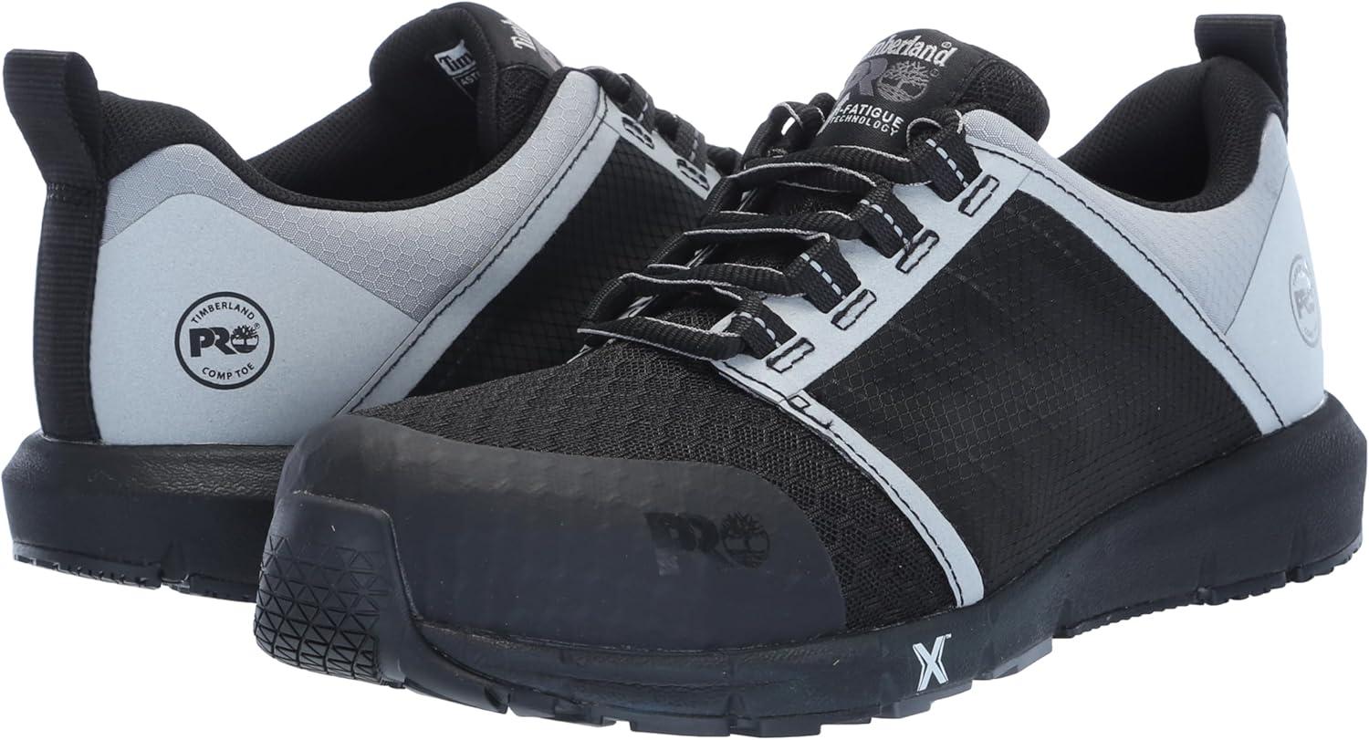 image:imageTimberland PRO Womens Radius Composite Safety Toe Work ShoesBlackSilver 1