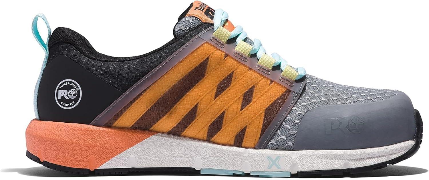 image:imageTimberland PRO Womens Radius Composite Safety Toe Work ShoesGreyBlackOrange