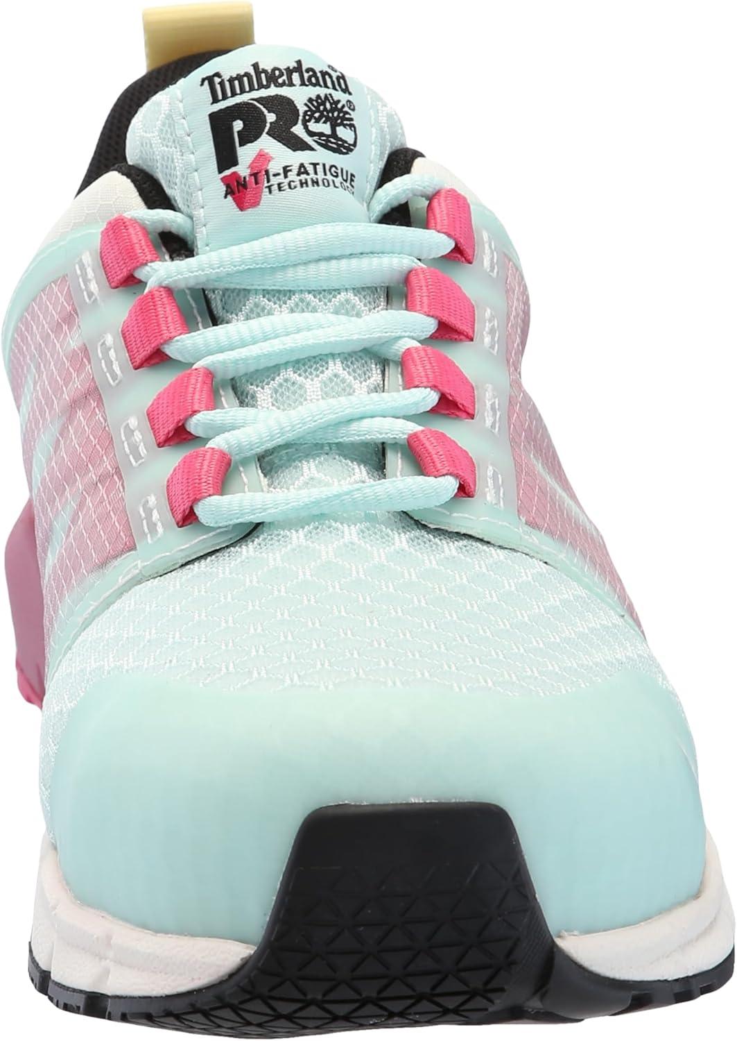 image:imageTimberland PRO Womens Radius Composite Safety Toe Work ShoesSeaPinkYellow 1