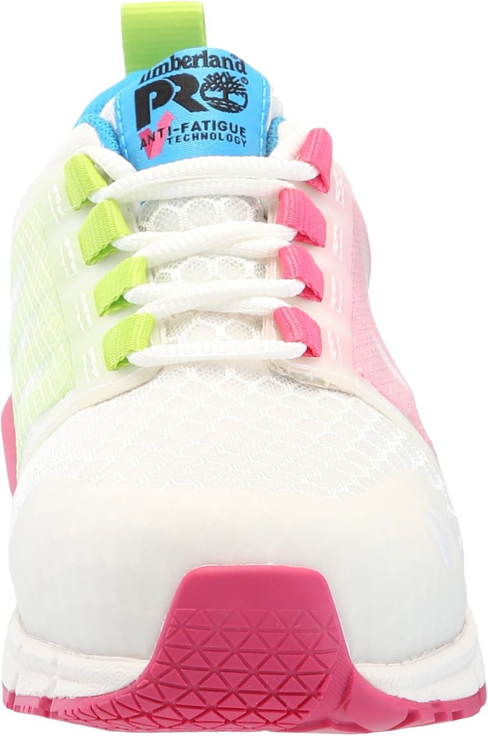 image:imageTimberland PRO Womens Radius Composite Safety Toe Work ShoesWhitePinkGreen 1