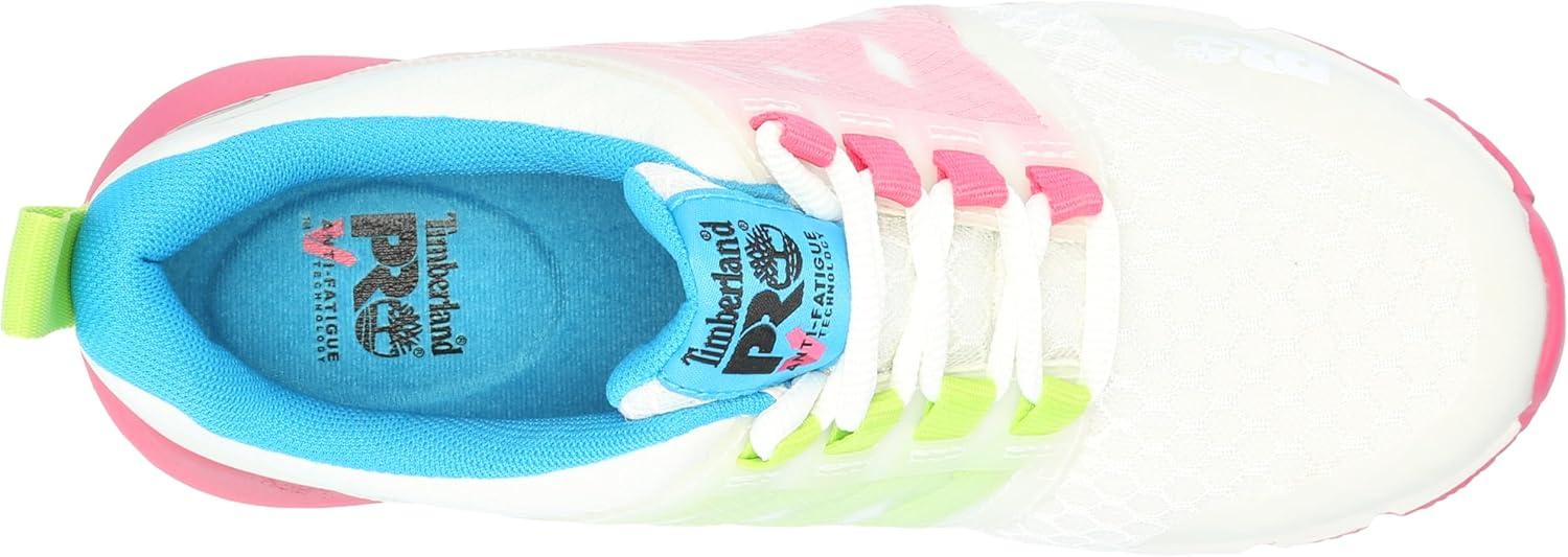 image:imageTimberland PRO Womens Radius Composite Safety Toe Work ShoesWhitePinkGreen 1