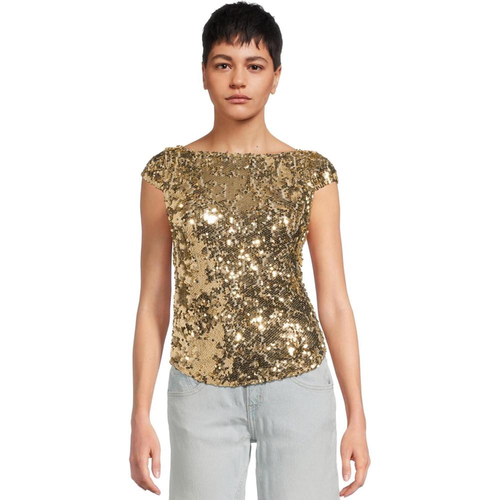 image:imageFree People Womens Late Last Night TeeGold
