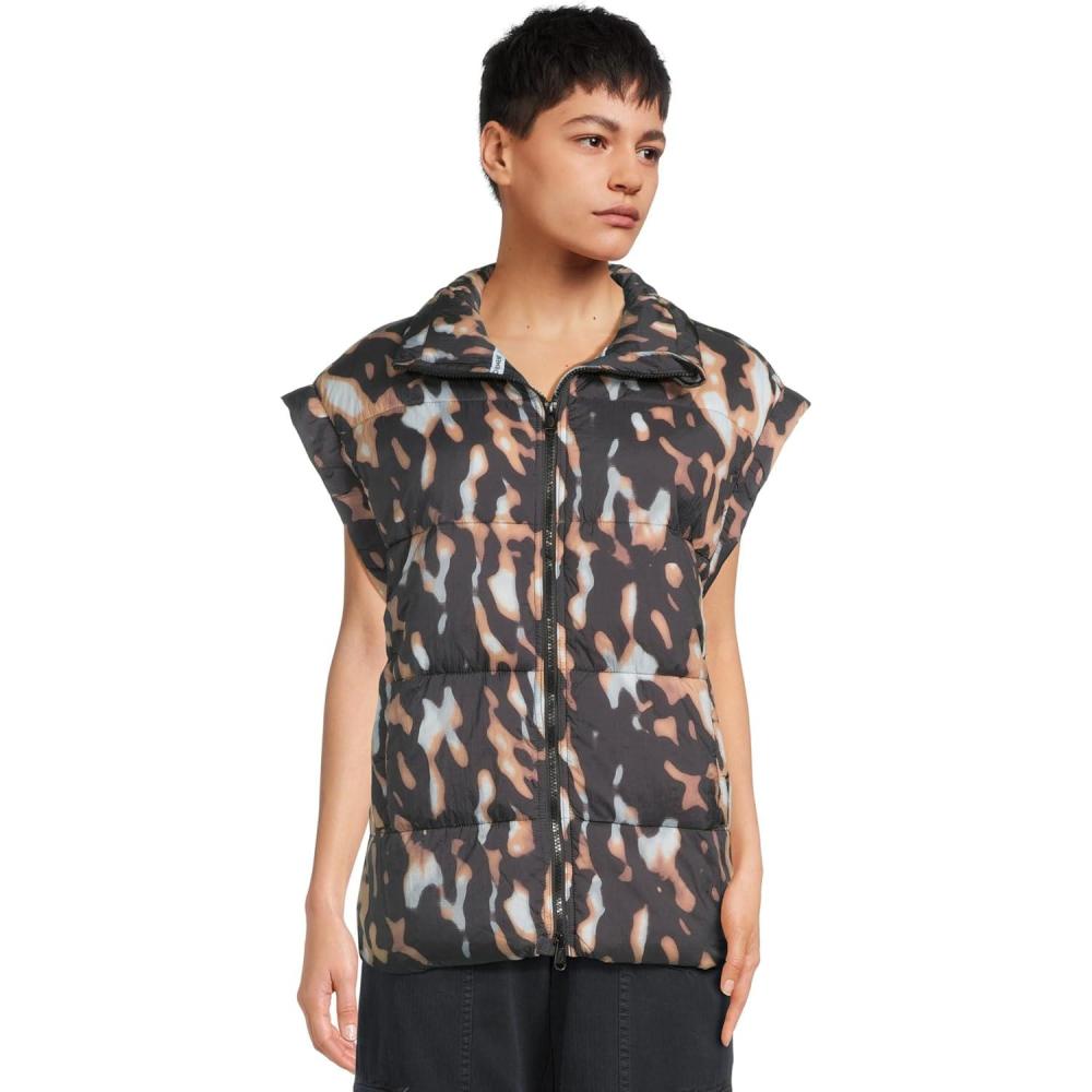 image:imageFree People Womens Printed In A Bubble Vest Tortoise Shell Small