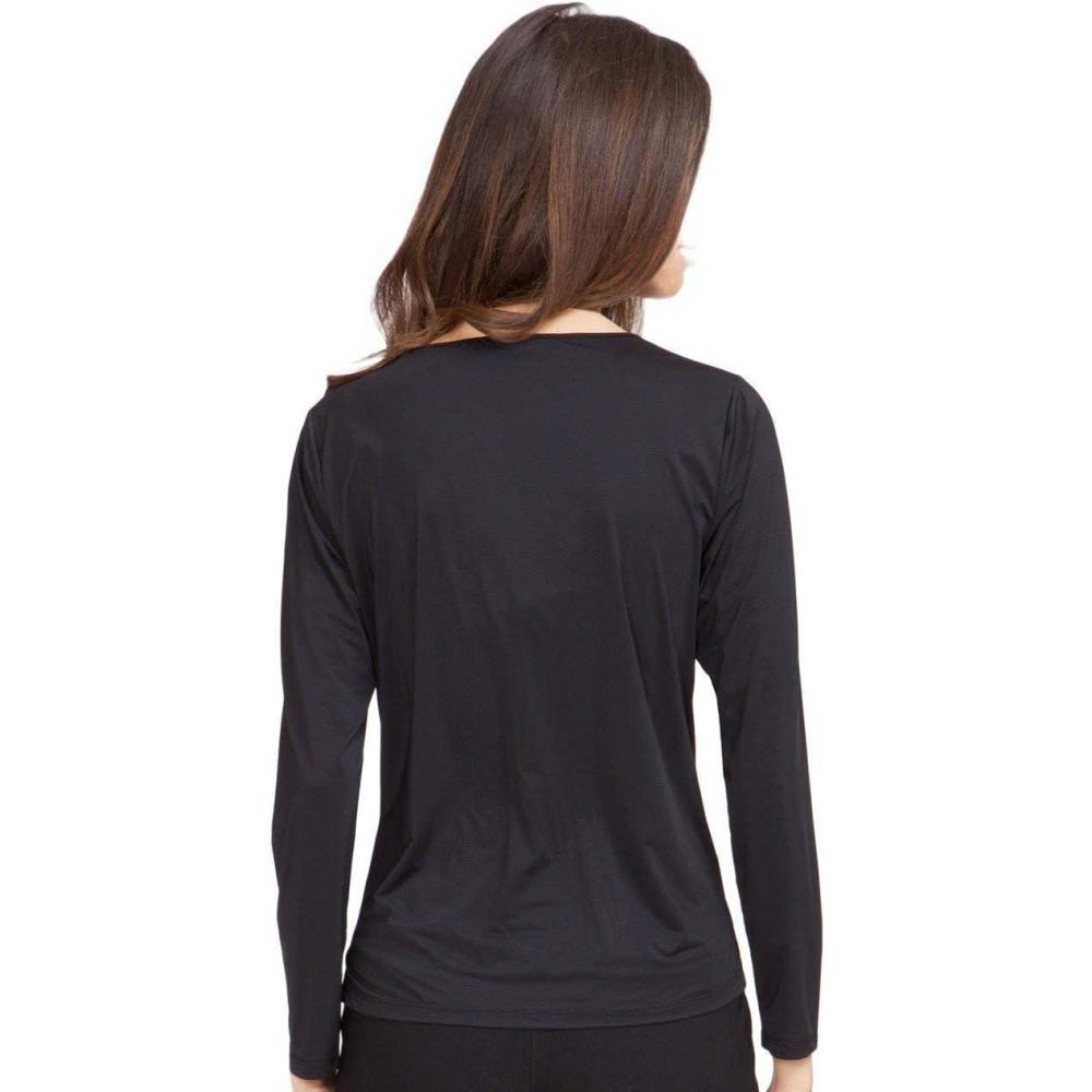 image:imageJamie Sadock Womens Sunsence Lightweight Long SleeveTop with UVP 30Jet Black