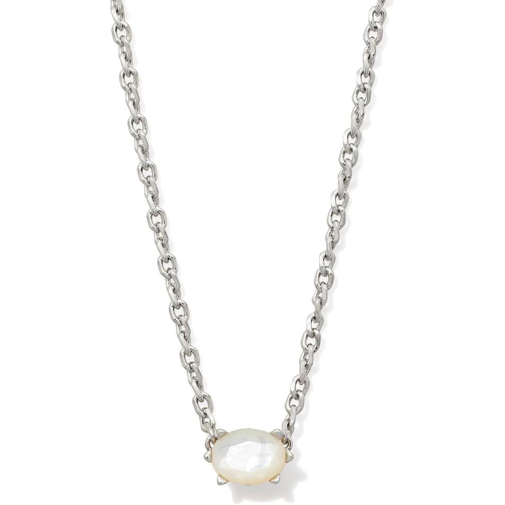 image:imageKendra Scott Cailin Pendant Necklace Fashion Jewelry for WomenRHODIUM IVORY MOTHER OF PEARL