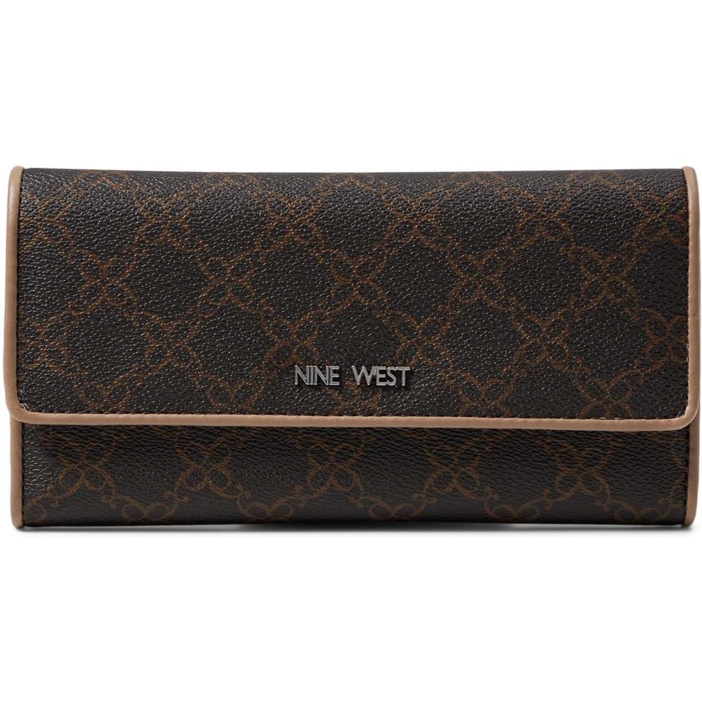 image:imageNine West Womens Zuri Slg Check SecBrown LogoLatte