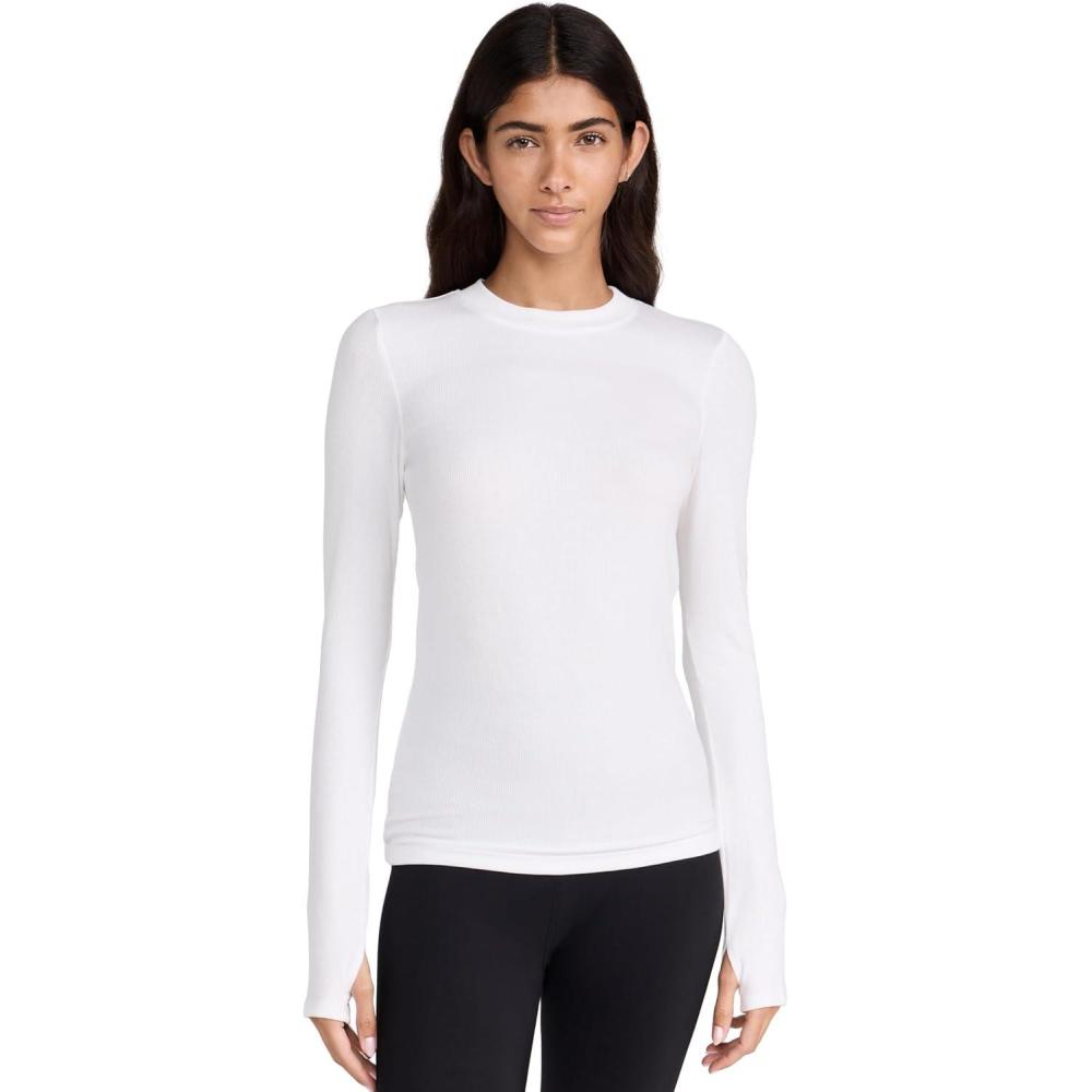 image:imageSPLITS59 Womens Louise Rib Long SleeveWhite