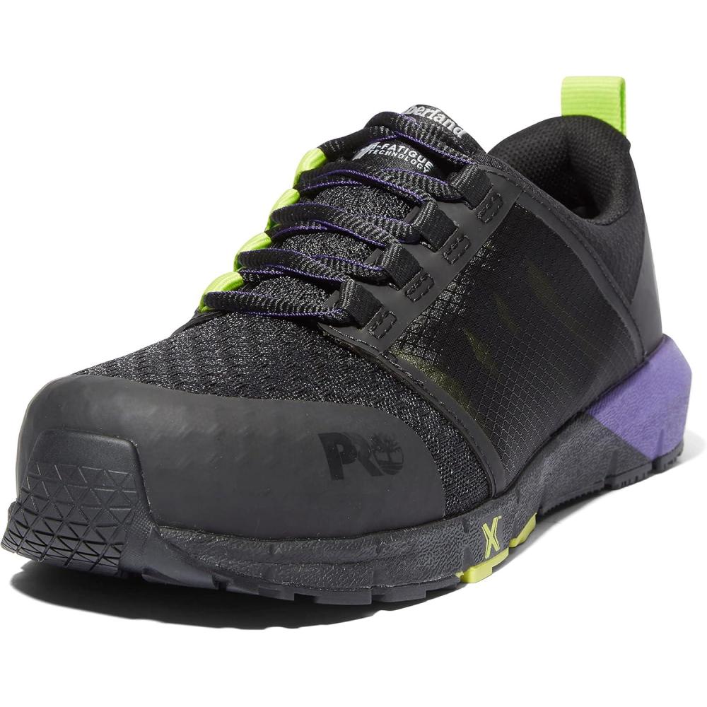image:imageTimberland PRO Womens Radius Composite Safety Toe Work ShoesBlackHivizPurple2024 New