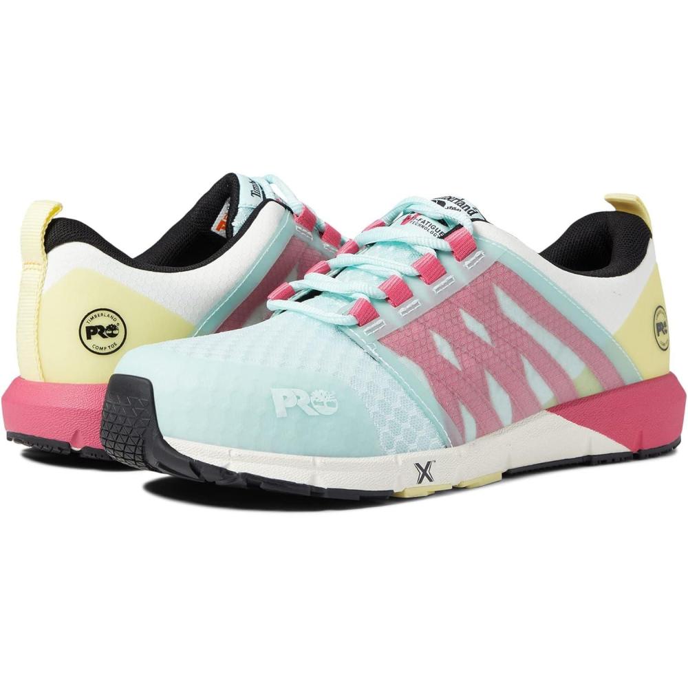 image:imageTimberland PRO Womens Radius Composite Safety Toe Work ShoesSeaPinkYellow