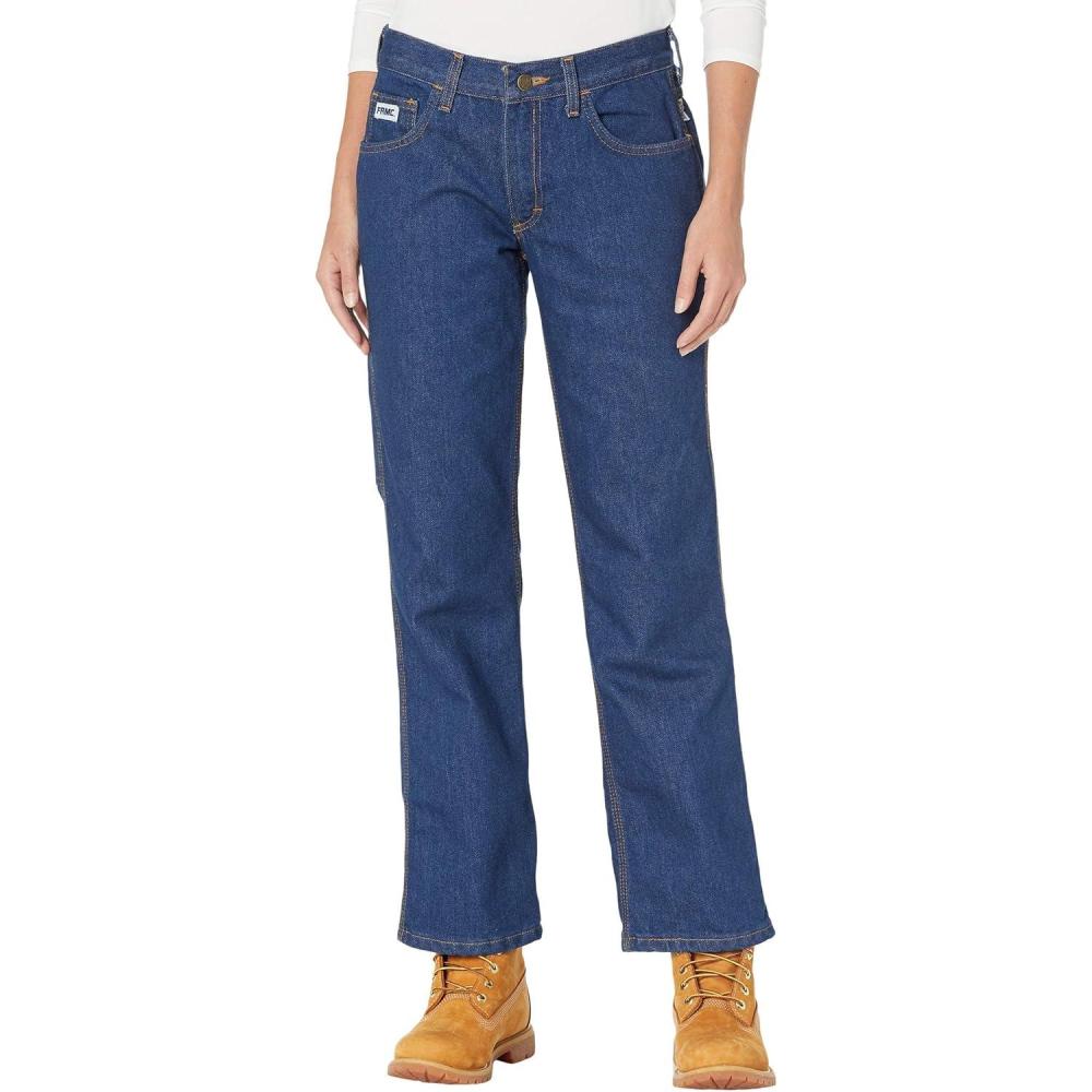 image:imageTyndale FRC Relaxed Fit Jeans for Women  Pure FRMC Denim  Loose Seat and Thigh Areas  Unhemmed Pant Legs Denim 6 34