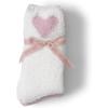 Barefoot Dreams Women’s CozyChic Heart Print Socks Set(Pink Peonie/Pearl)