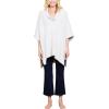 Barefoot Dreams womens Cozychic Shawl Collar Poncho(Stone)