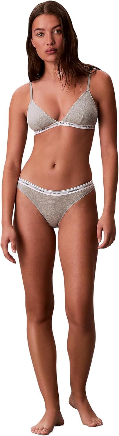 image:imageCalvin Klein womens Modern Logo Thong 3packBlotched Plaidadrenaline RushBlackGrey Heather