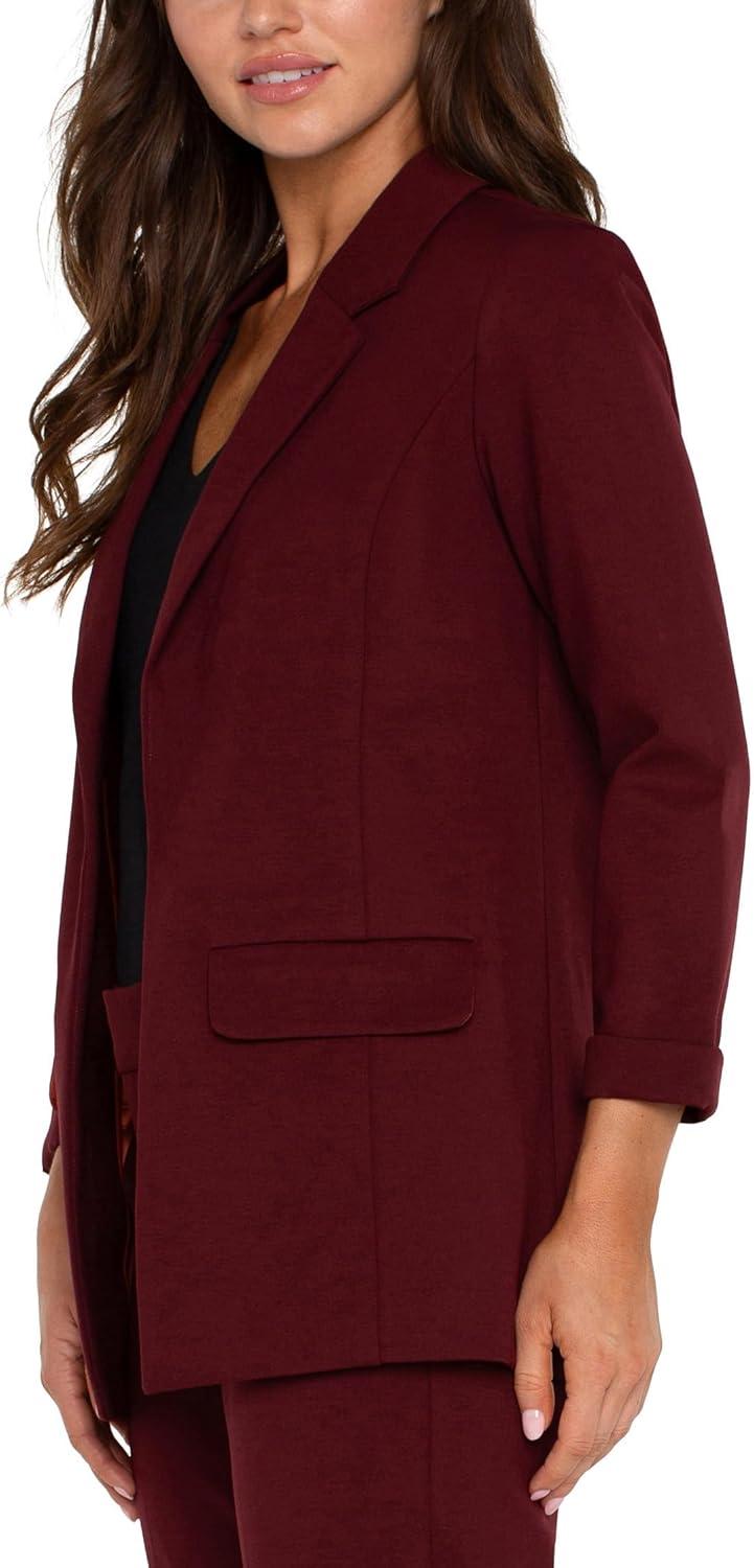 image:imageLiverpool Womens Boyfriend Blazer with Princess DartsBordeaux