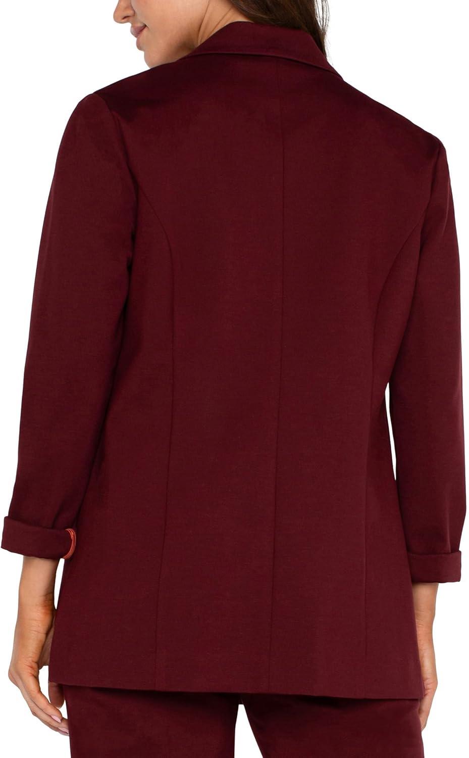 image:imageLiverpool Womens Boyfriend Blazer with Princess DartsBordeaux