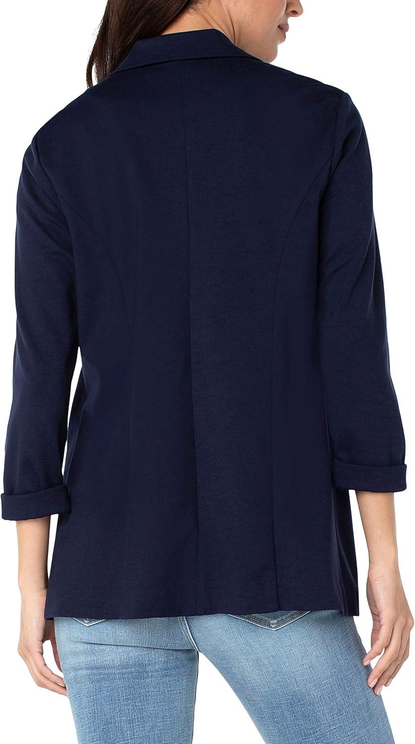 image:imageLiverpool Womens Boyfriend Blazer with Princess DartsCadet Blue