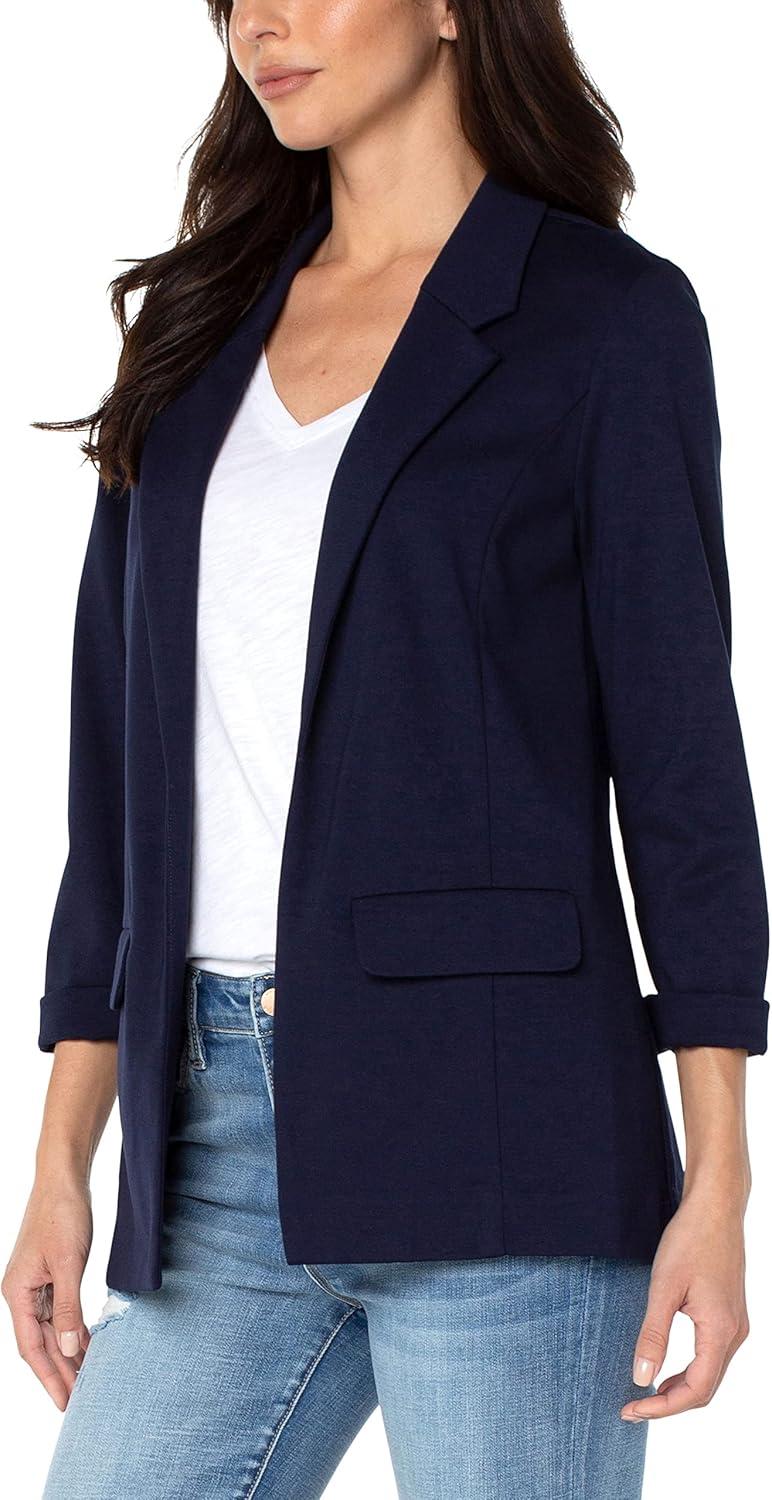 image:imageLiverpool Womens Boyfriend Blazer with Princess DartsCadet Blue