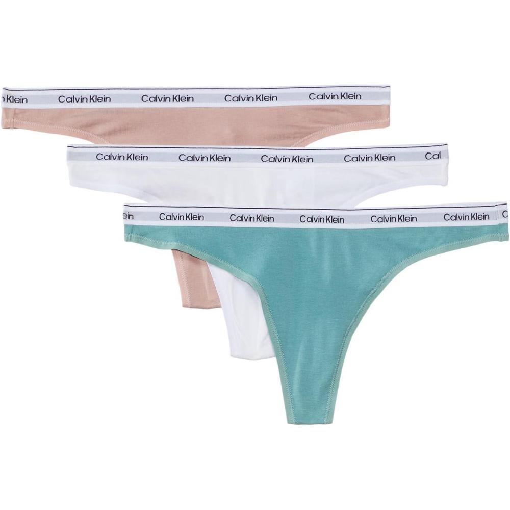 image:imageCalvin Klein womens Modern Logo Thong 3packSubduedWhiteZoni Beach