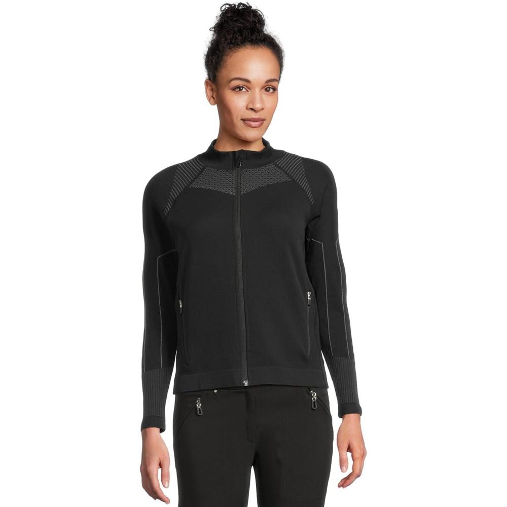 image:imageJamie Sadock womens Full Zip Sweater JacketBlack