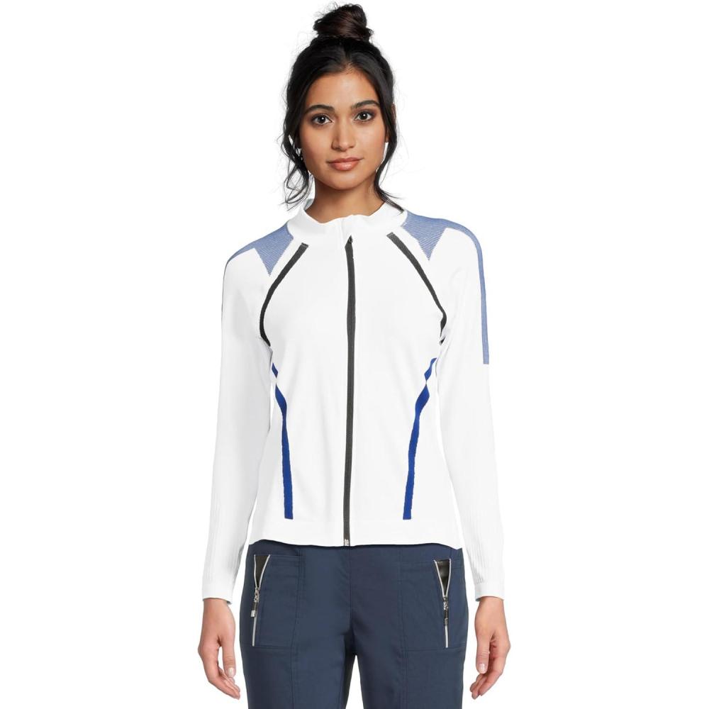 image:imageJamie Sadock womens Full Zip Sweater JacketWhite