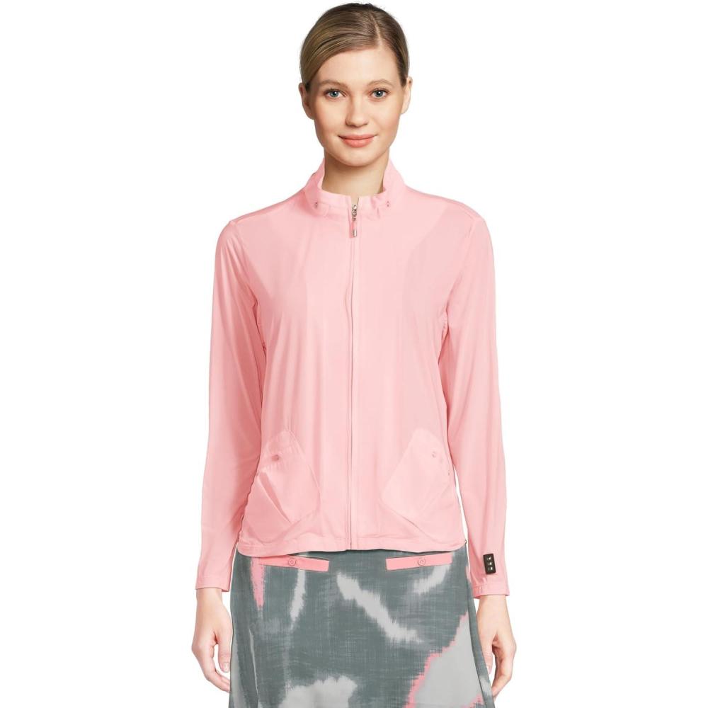 image:imageJamie Sadock womens Sunsense 35 Spf Lightweight Full Zip JacketAzalea Pink