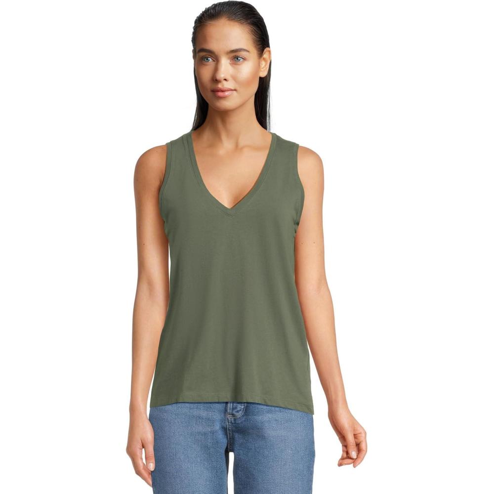 image:imageMadewell Womens Northside Vneck TankForaged Green