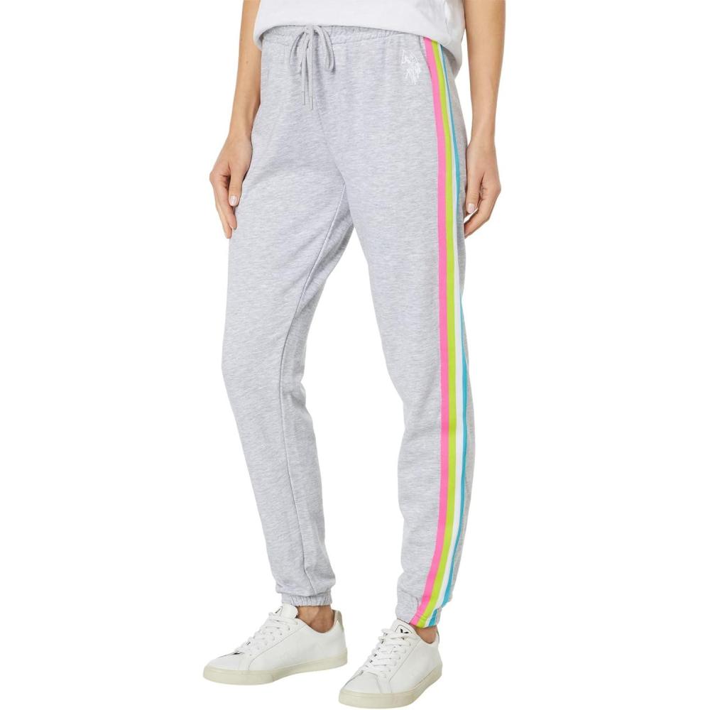 image:imageSIDE STRIPE LOGO SWEATPANTHeather Light Grey