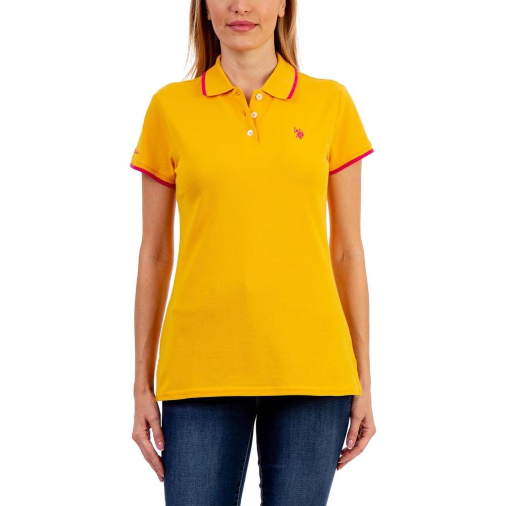 image:imageUS POLO ASSN Tipped Polo Shirt Old Gold XL