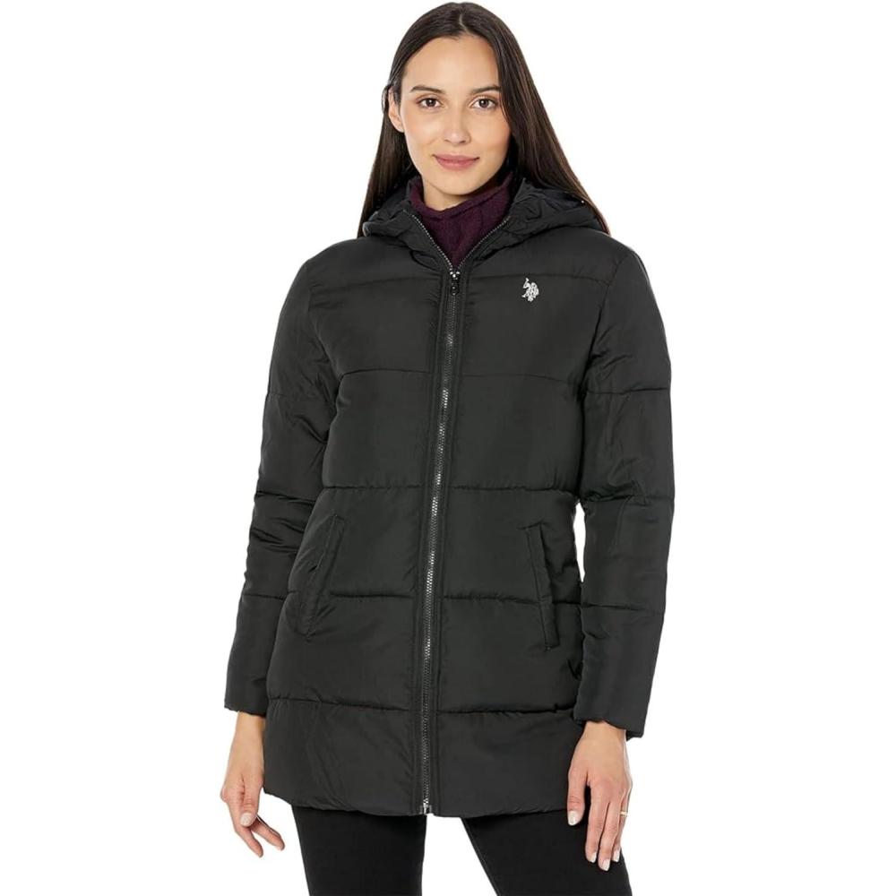 image:imageUS Polo Assn Long Basic JacketBlack