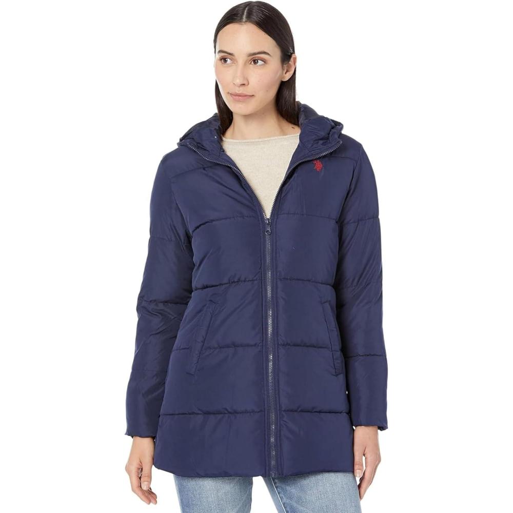 image:imageUS Polo Assn Long Basic JacketEvening Blue