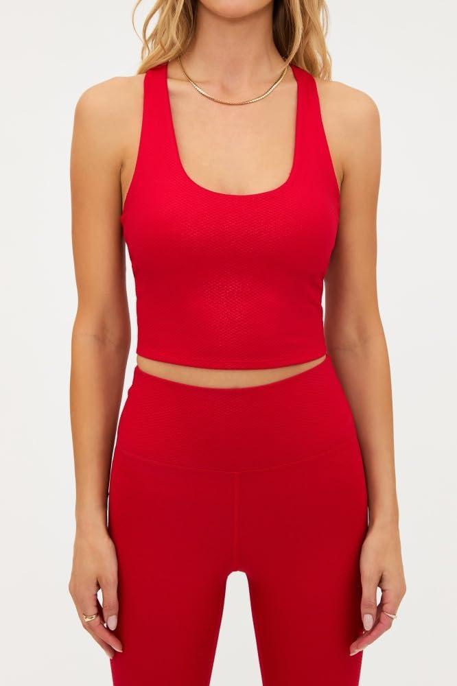 image:imageBeach Riot Womens Active TopRed Shine Waffle