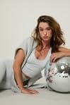 image:imageBeach Riot Womens Active TopSilver Shine Waffle