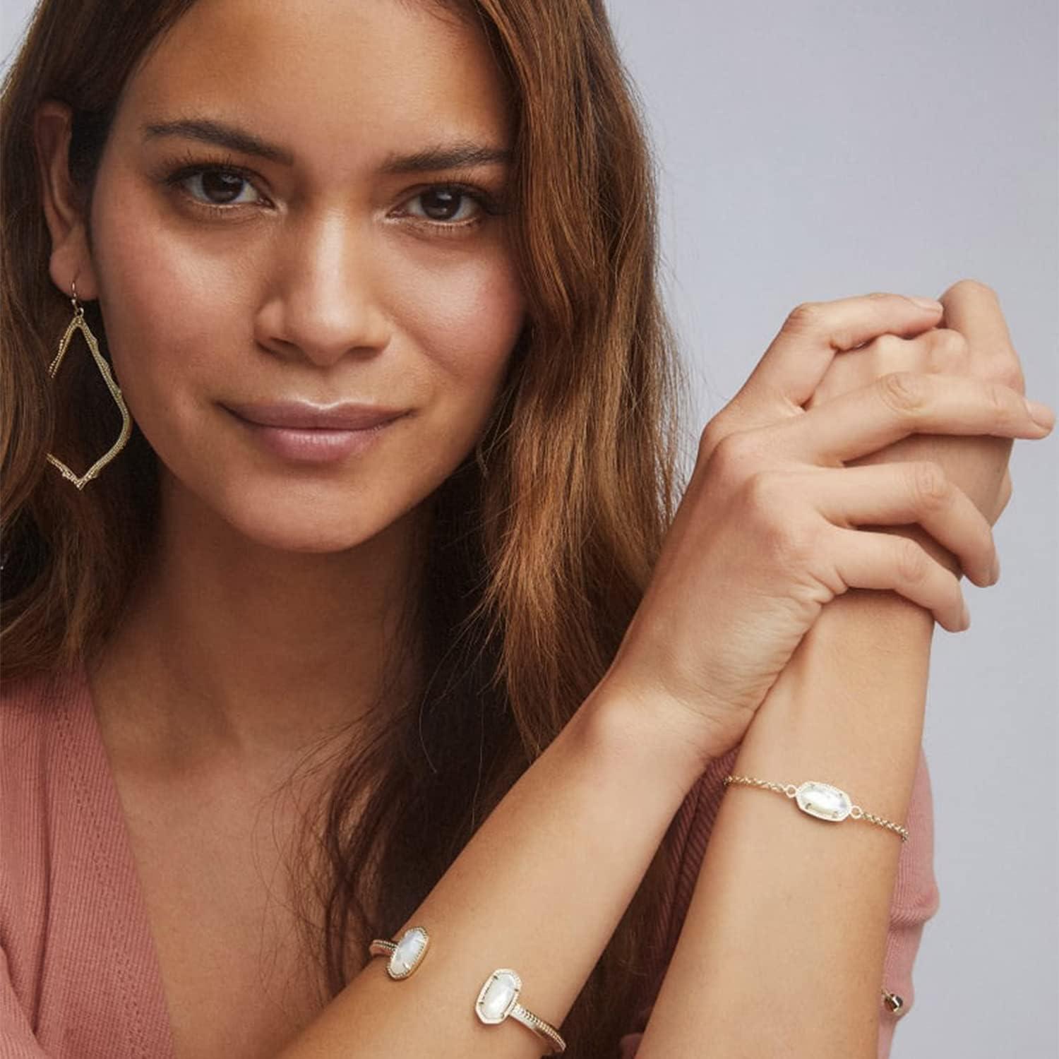 image:imageKendra Scott Elaina Adjustable Chain Bracelet for Women Fashion Jewelry GoldPlatedGOLD IVORY MOTHER OF PEARL