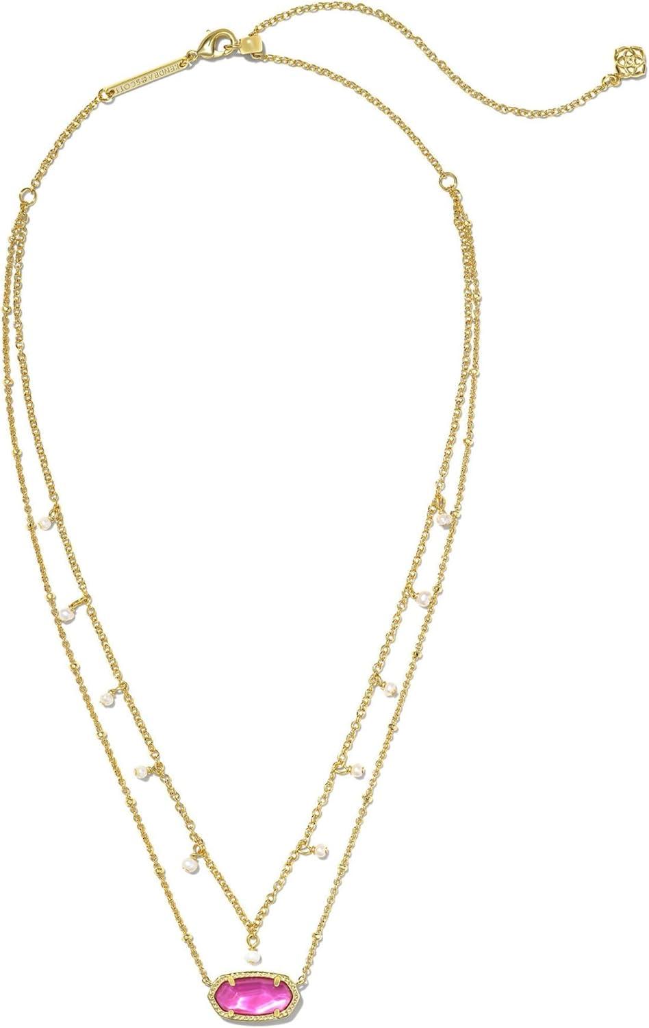 image:imageKendra Scott Womens Elisa Pearl Multi Strand Necklace Gold Azalea Illusion One size