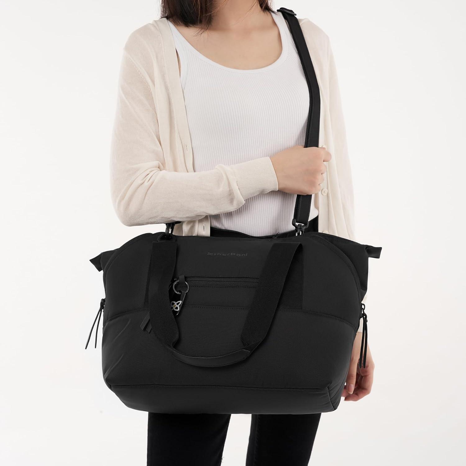 image:imageSherpani Eclipse Anti Theft Tote Bag Travel Crossbody Bag Teacher Tote 12L Shoulder Purse Handbags for WomenCarbon Lite