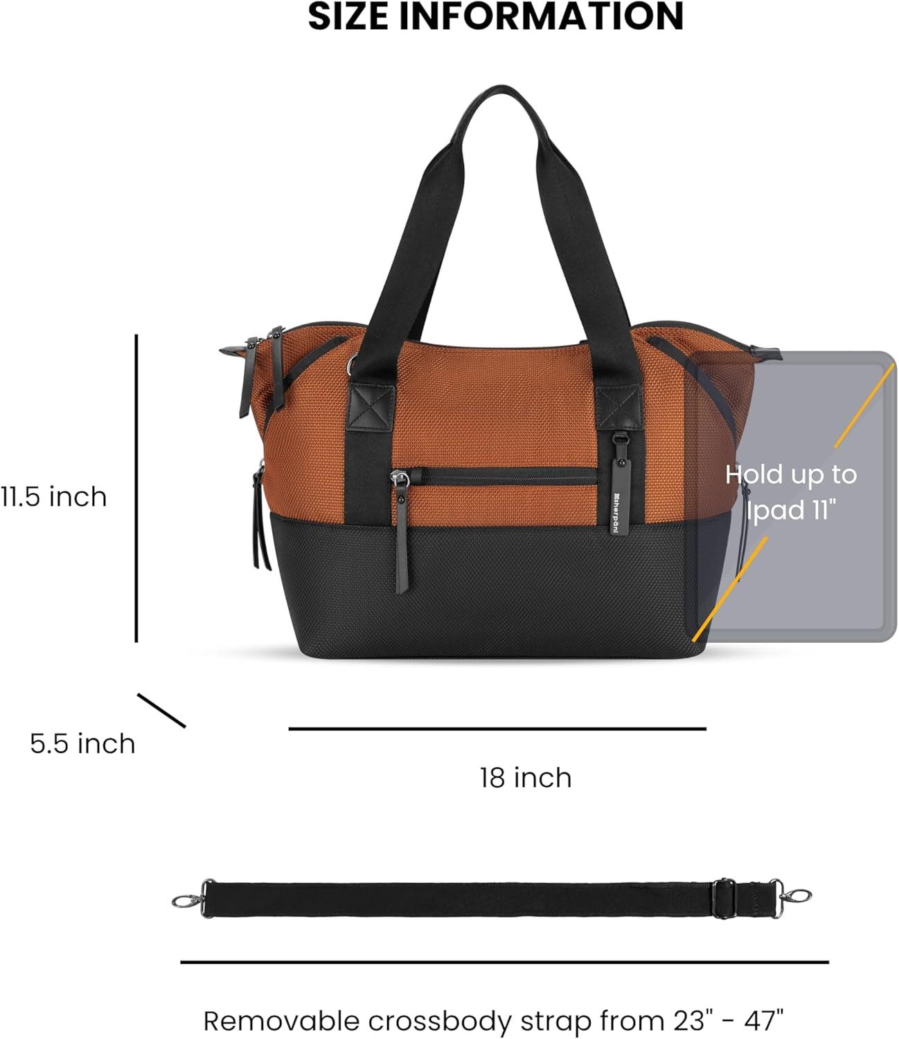 image:imageSherpani Eclipse Anti Theft Tote Bag Travel Crossbody Bag Teacher Tote 12L Shoulder Purse Handbags for WomenMorocco