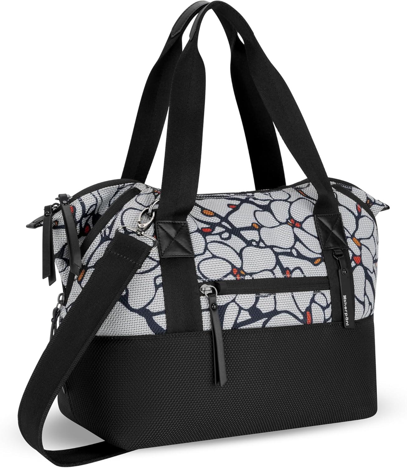 image:imageSherpani Eclipse Anti Theft Tote Bag Travel Crossbody Bag Teacher Tote 12L Shoulder Purse Handbags for WomenSakura