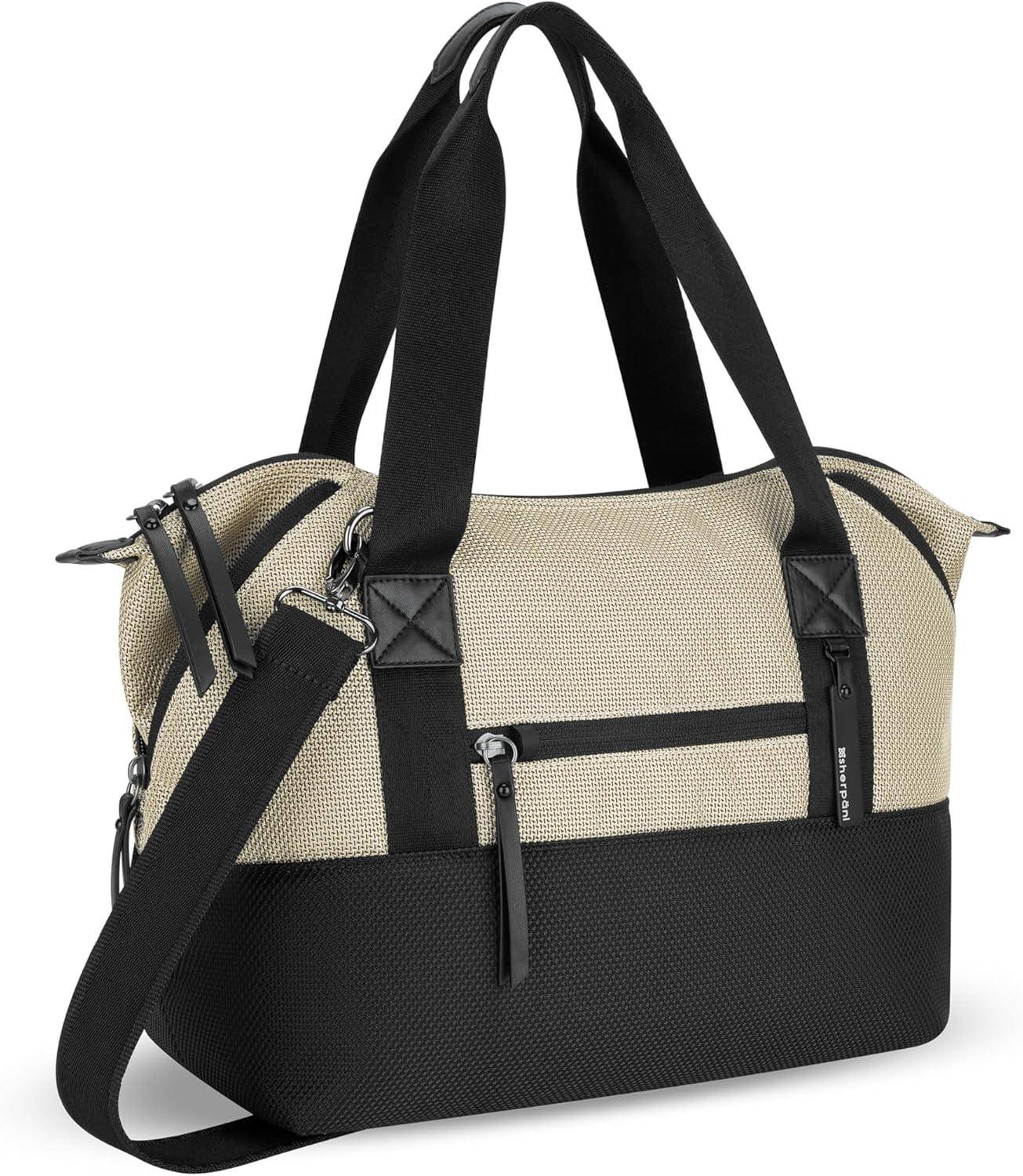 image:imageSherpani Eclipse Anti Theft Tote Bag Travel Crossbody Bag Teacher Tote 12L Shoulder Purse Handbags for WomenStraw