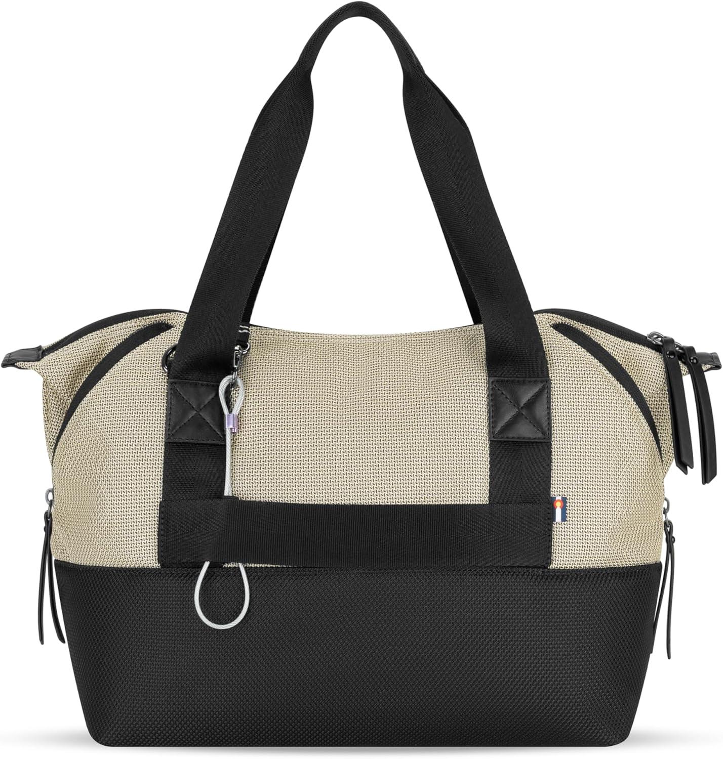 image:imageSherpani Eclipse Anti Theft Tote Bag Travel Crossbody Bag Teacher Tote 12L Shoulder Purse Handbags for WomenStraw