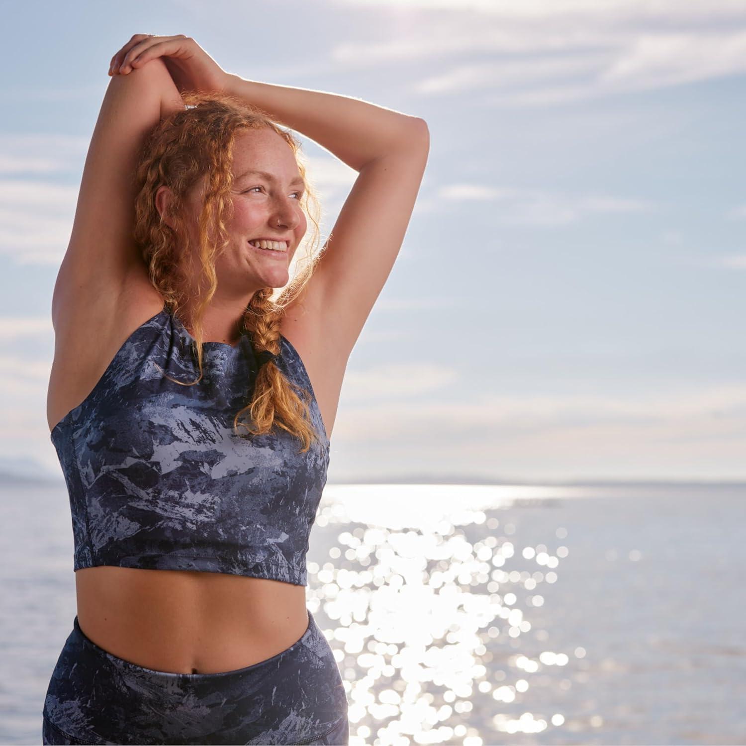 image:imageSmartWool Womens Active Crop BraNightfall Blue Mountain