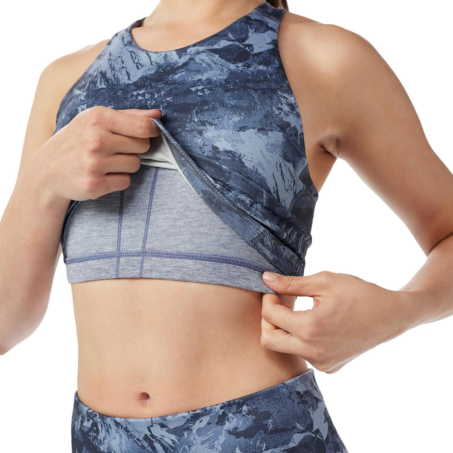 image:imageSmartWool Womens Active Crop BraNightfall Blue Mountain