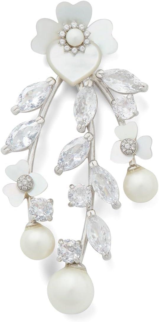 image:imagekate spade new york Precious Pansy Cluster EarringsCreamSilver Chandelier