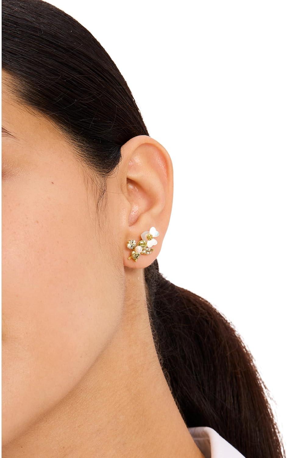 image:imagekate spade new york Precious Pansy Cluster EarringsGreen Studs