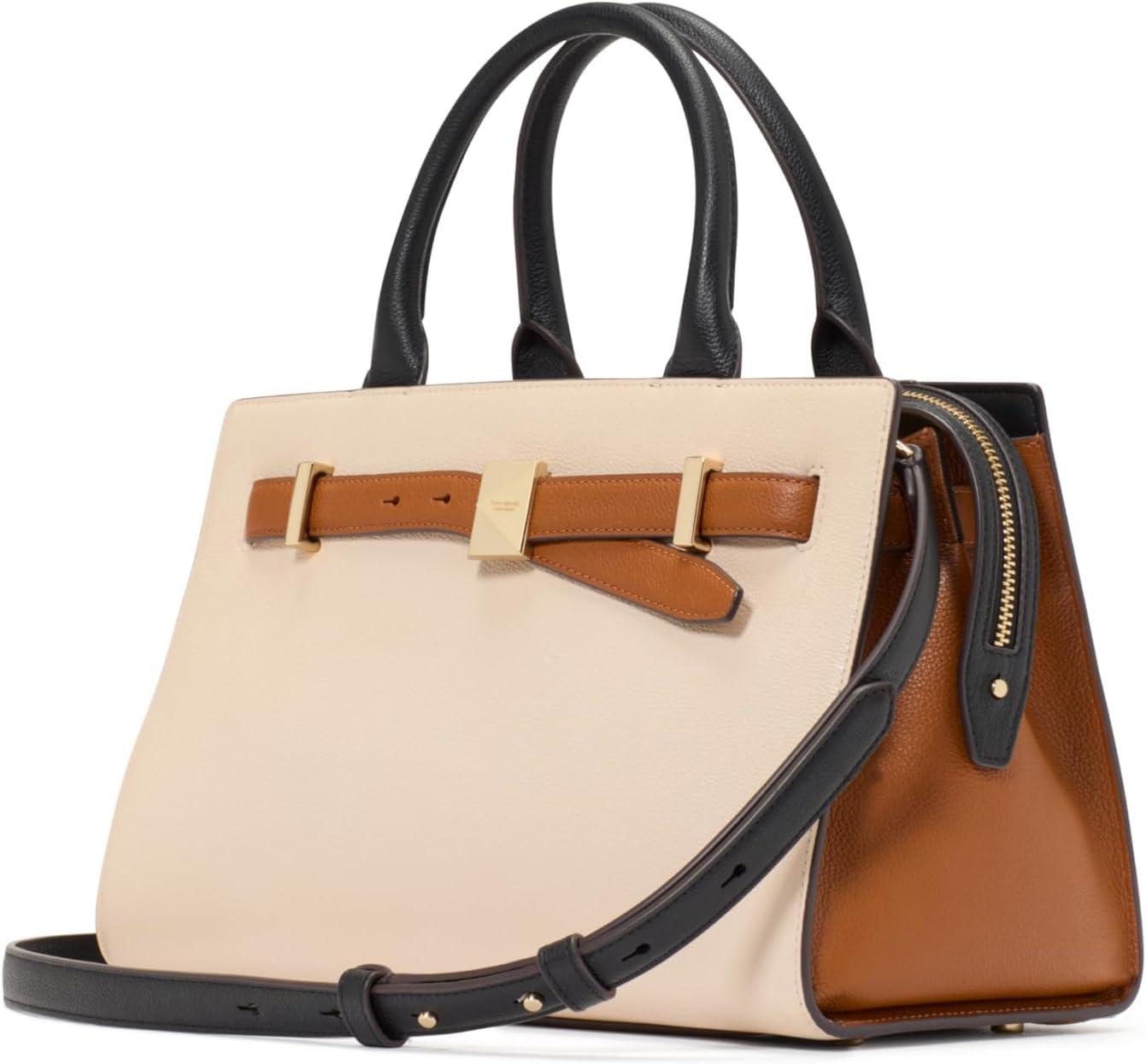 image:imagekate spade new york womens Deco Pebbled Leather Medium SatchelMilk Glass Multi
