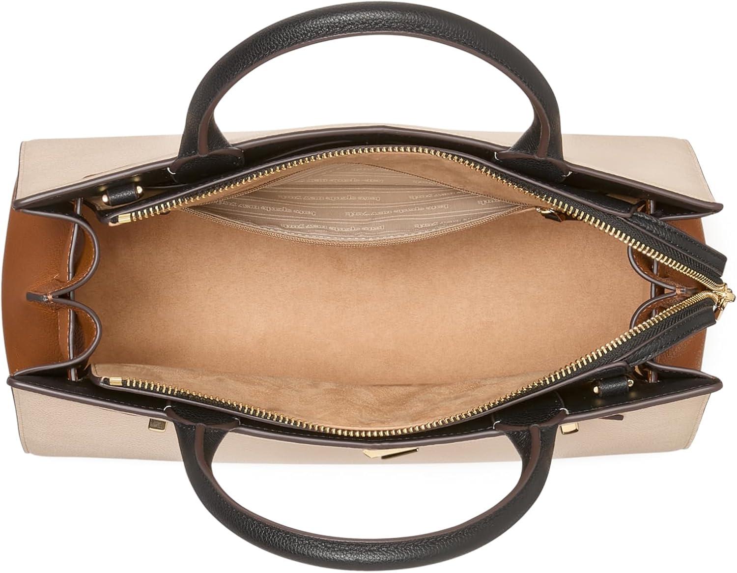 image:imagekate spade new york womens Deco Pebbled Leather Medium SatchelMilk Glass Multi